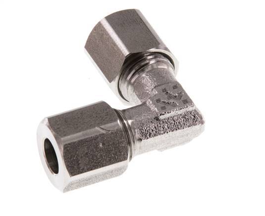 6LL Stainless steel 90 deg Elbow Cutting ring 100 Bar DIN 2353