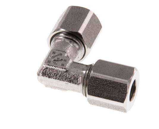 6LL Stainless steel 90 deg Elbow Cutting ring 100 Bar DIN 2353