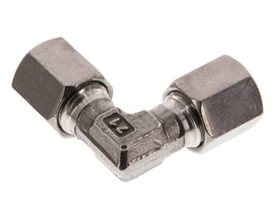 6S Stainless steel 90 deg Elbow Cutting ring 630 Bar DIN 2353