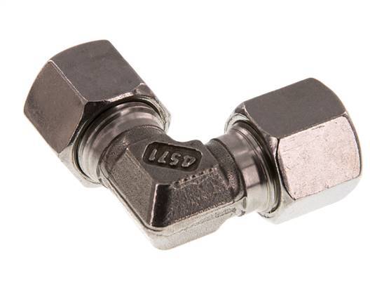 10S Stainless steel 90 deg Elbow Cutting ring 630 Bar DIN 2353