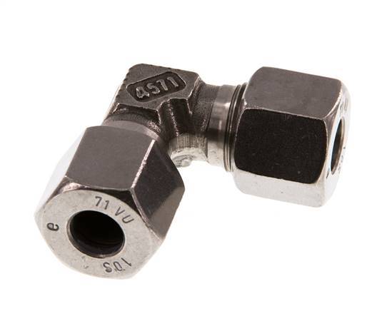 10S Stainless steel 90 deg Elbow Cutting ring 630 Bar DIN 2353