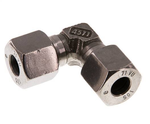 10S Stainless steel 90 deg Elbow Cutting ring 630 Bar DIN 2353