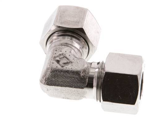 12L Stainless steel 90 deg Elbow Cutting ring 315 Bar DIN 2353