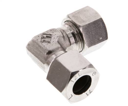 12L Stainless steel 90 deg Elbow Cutting ring 315 Bar DIN 2353