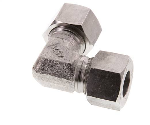 16S Stainless steel 90 deg Elbow Cutting ring 400 Bar DIN 2353