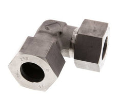 25S Stainless steel 90 deg Elbow Cutting ring 400 Bar DIN 2353