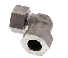 25S Stainless steel 90 deg Elbow Cutting ring 400 Bar DIN 2353