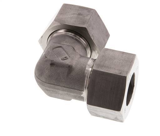 25S Stainless steel 90 deg Elbow Cutting ring 400 Bar DIN 2353