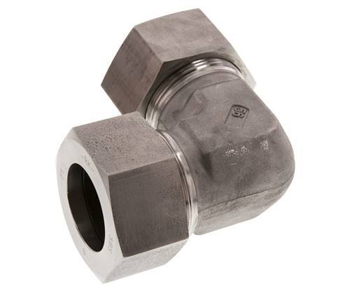 38S Stainless steel 90 deg Elbow Cutting ring 315 Bar DIN 2353