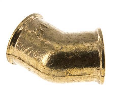 Rp 1/2'' Brass 45 deg Elbow Fitting 16 Bar