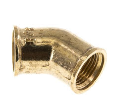 Rp 3/8'' Brass 45 deg Elbow Fitting 16 Bar