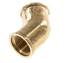 Rp 3/8'' Brass 45 deg Elbow Fitting 16 Bar