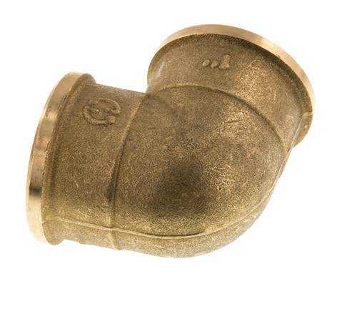 G 1'' Brass 90 deg Elbow Fitting 16 Bar