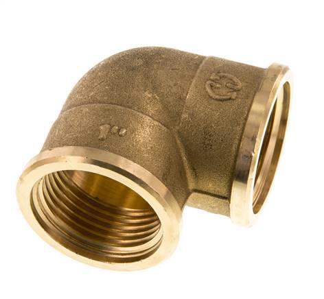 G 1'' Brass 90 deg Elbow Fitting 16 Bar