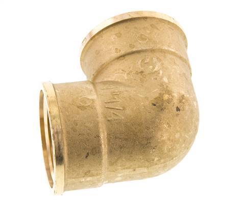 G 1 1/4'' Brass 90 deg Elbow Fitting 16 Bar