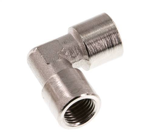 G 1/4'' Nickel plated Brass 90 deg Elbow Fitting 16 Bar [2 Pieces]