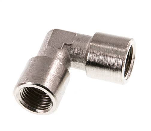 G 1/4'' Nickel plated Brass 90 deg Elbow Fitting 16 Bar [2 Pieces]