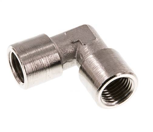 G 1/4'' Nickel plated Brass 90 deg Elbow Fitting 16 Bar [2 Pieces]