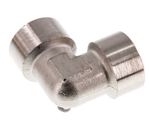 G 1'' Nickel plated Brass 90 deg Elbow Fitting 16 Bar