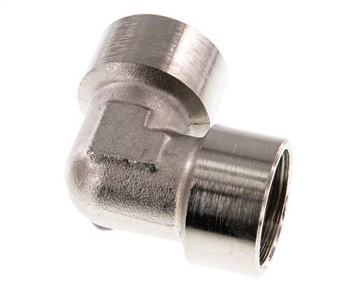 G 1'' Nickel plated Brass 90 deg Elbow Fitting 16 Bar