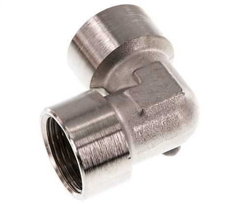 G 1'' Nickel plated Brass 90 deg Elbow Fitting 16 Bar