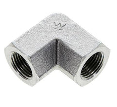 3/8'' NPT Zinc plated Steel 90 deg Elbow Fitting 210 Bar - Hydraulic