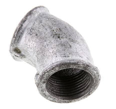 Rp 3/4'' Zinc plated Cast iron 45 deg Elbow Fitting 25 Bar [2 Pieces]
