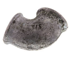 Rp 3/4'' Zinc plated Cast iron 90 deg Elbow Fitting 25 Bar [5 Pieces]