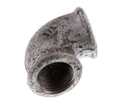 Rp 3/4'' Zinc plated Cast iron 90 deg Elbow Fitting 25 Bar [5 Pieces]