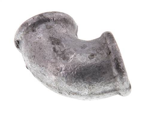 Rp 3/8'' Zinc plated Cast iron 90 deg Elbow Fitting 25 Bar [5 Pieces]