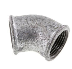 Rp 1'' Zinc plated Cast iron 45 deg Elbow Fitting 25 Bar