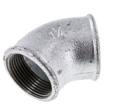 Rp 1 1/4'' Zinc plated Cast iron 45 deg Elbow Fitting 25 Bar