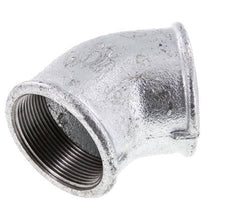 Rp 2'' Zinc plated Cast iron 45 deg Elbow Fitting 25 Bar