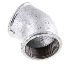 Rp 2'' Zinc plated Cast iron 45 deg Elbow Fitting 25 Bar