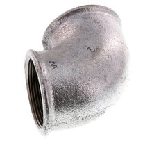 Rp 2'' Zinc plated Cast iron 90 deg Elbow Fitting 25 Bar