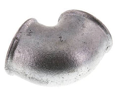 Rp 2'' Zinc plated Cast iron 90 deg Elbow Fitting 25 Bar