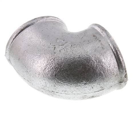 Rp 2 1/2'' Zinc plated Cast iron 90 deg Elbow Fitting 25 Bar
