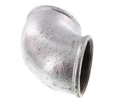 Rp 2 1/2'' Zinc plated Cast iron 90 deg Elbow Fitting 25 Bar