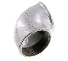 Rp 2 1/2'' Zinc plated Cast iron 90 deg Elbow Fitting 25 Bar