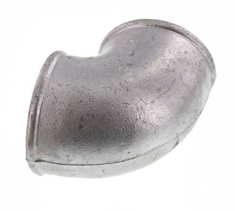 Rp 3'' Zinc plated Cast iron 90 deg Elbow Fitting 25 Bar