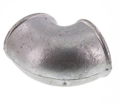 Rp 3'' Zinc plated Cast iron 90 deg Elbow Fitting 25 Bar