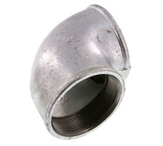 Rp 3'' Zinc plated Cast iron 90 deg Elbow Fitting 25 Bar