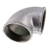 Rp 3'' Zinc plated Cast iron 90 deg Elbow Fitting 25 Bar