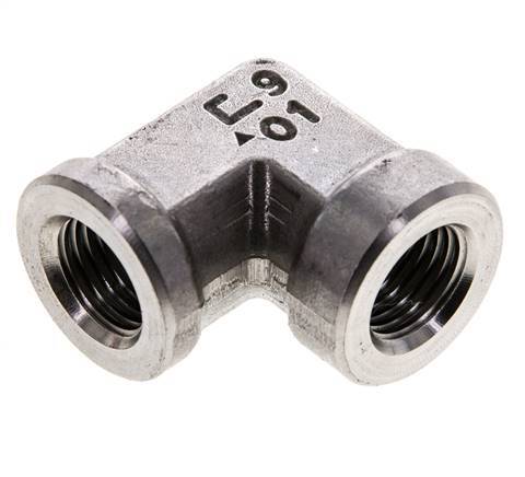 1/4'' NPT Stainless steel 90 deg Elbow Fitting 275 Bar - Hydraulic
