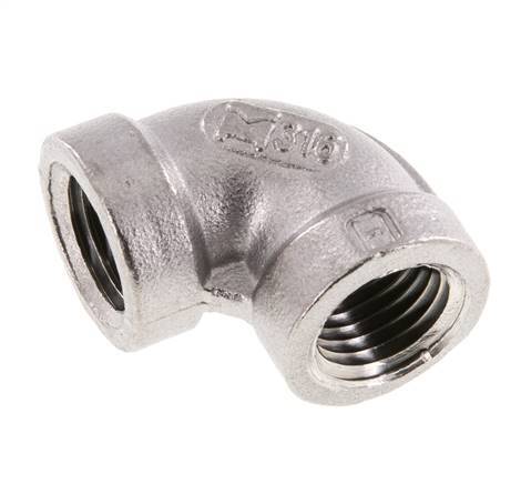 1/4'' NPT Stainless steel 90 deg Elbow Fitting 16 Bar [2 Pieces]
