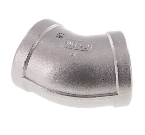 Rp 1 1/4'' Stainless steel 45 deg Elbow Fitting 16 Bar