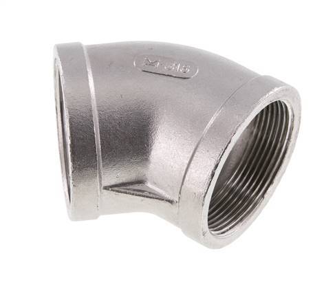 Rp 2'' Stainless steel 45 deg Elbow Fitting 16 Bar