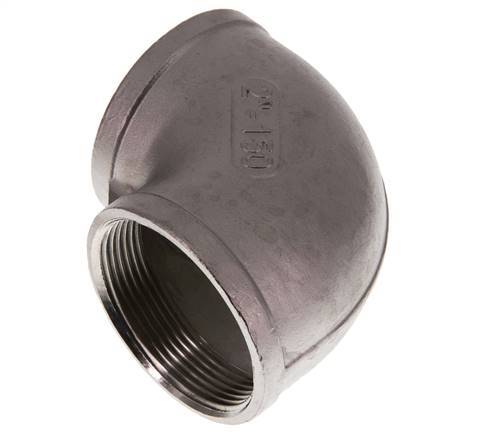 Rp 2'' Stainless steel 90 deg Elbow Fitting 10 Bar