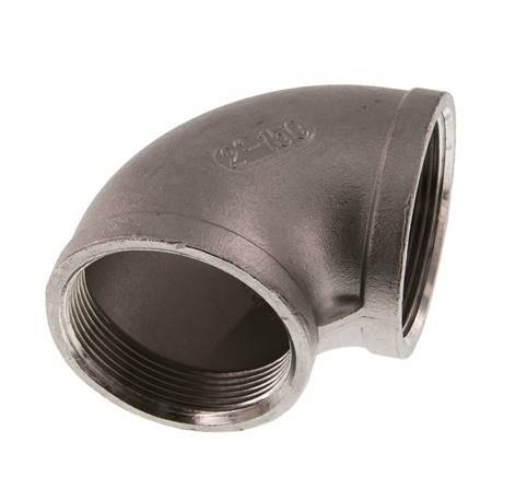 Rp 2'' Stainless steel 90 deg Elbow Fitting 16 Bar