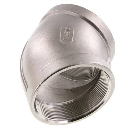 Rp 3'' Stainless steel 45 deg Elbow Fitting 16 Bar